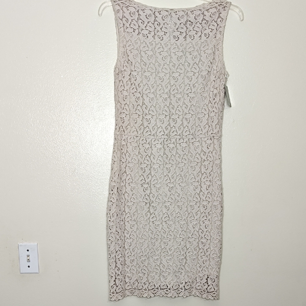 NWT Doncaster Collection Elegant Lace Sleeveless Dress - Cream Size 8M